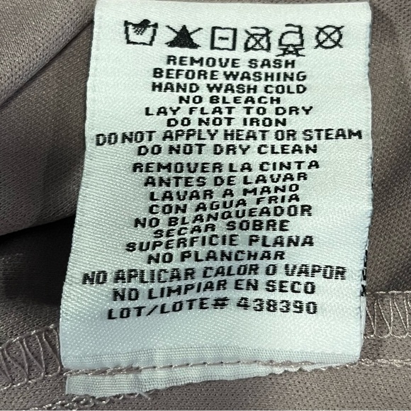 R&M Richards Mocha Short Sleeve Sequin and Mesh Gown 8 - Picture 16 of 16